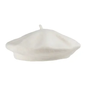 Wool Beret Off White Wholesale Pack