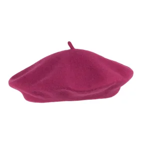 Wool Beret Raspberry Wholesale Pack